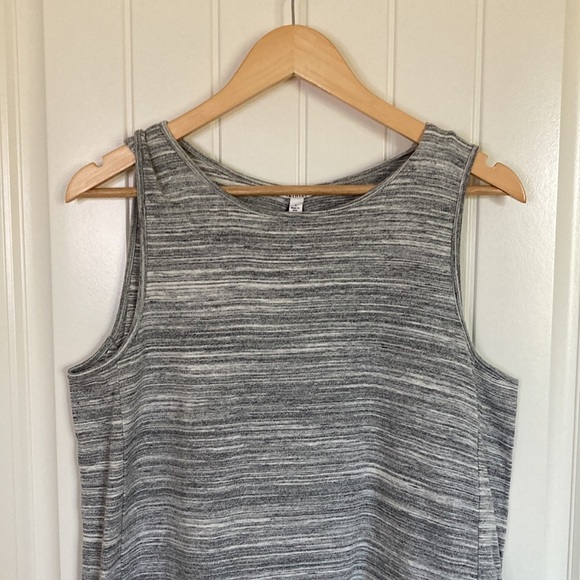 Athleta Womens Tank Top L Heathered Grey Athletic Athleisure Activewear - Picture 2 of 7